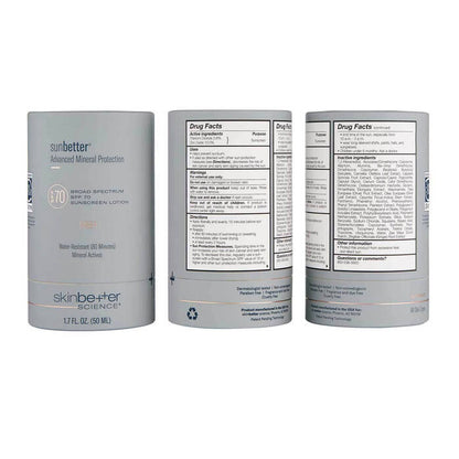 Skin Better Science sunbetter SHEER SPF 70 Sunscreen Lotion